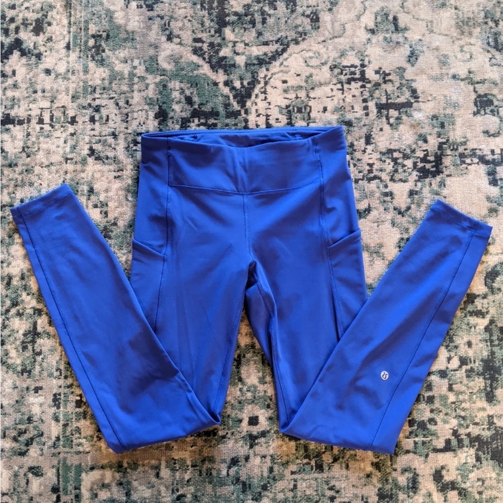 Lululemon Electric Blue Leggings Size 6